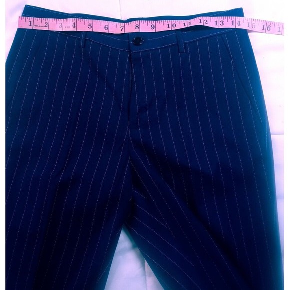 3 piece Suit Striped Navy Blue size 30 NWT - Picture 11 of 16